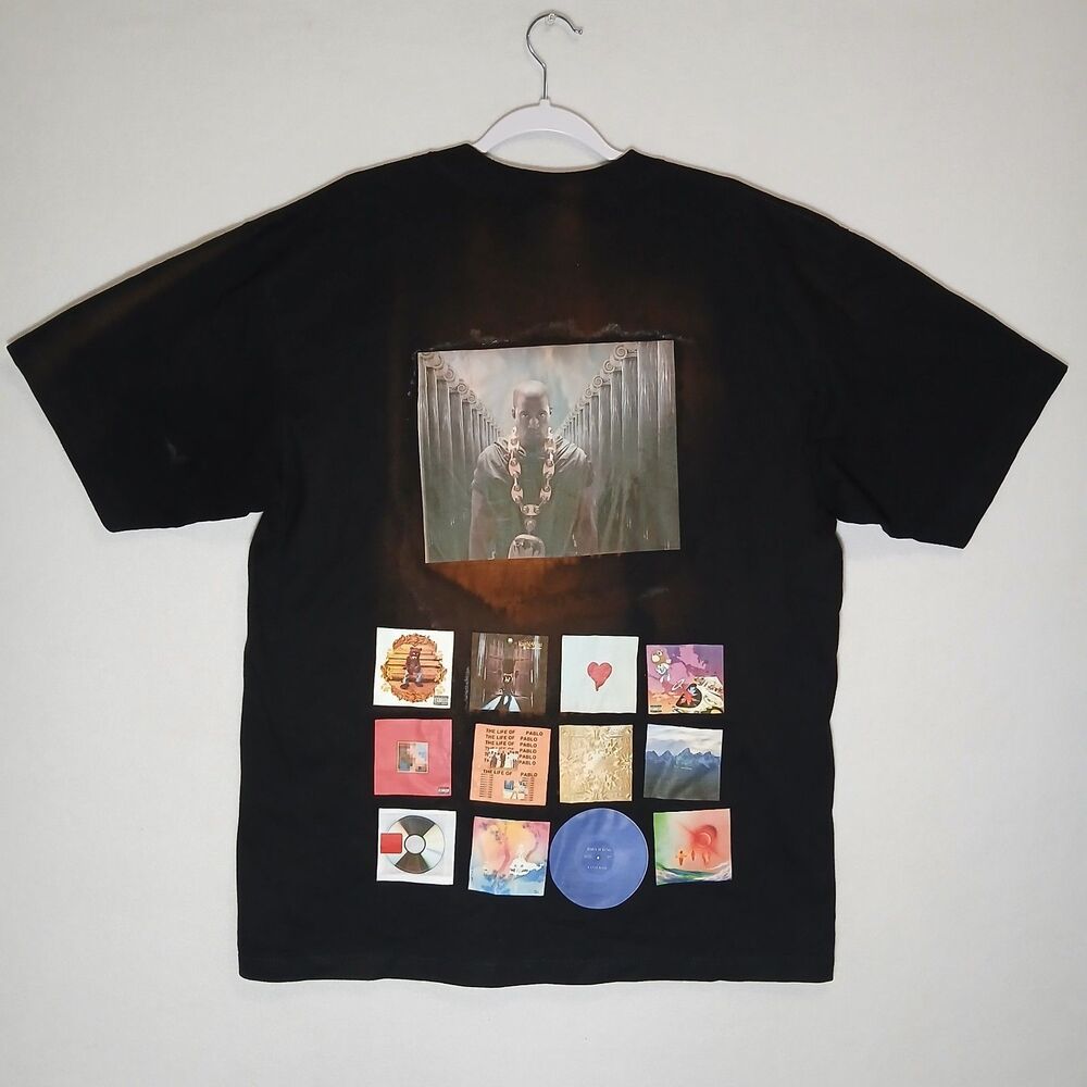 Kanye West Shaka Wear Black Tshirt Albums Yeezy Size XL Music Artist #1149